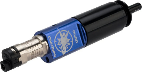 Wolverine Inferno Gen 2 Premium Edition HPA Airsoft Unit blue CNC aluminum with center lined nozzle