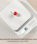 Digital Kitchen Scale With 11 Pound Capacity Dual LCD Display Tare Function And Precise Half Gram Resolution Measures In Grams