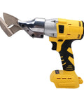 Gowenic Cordless Metal Shears For 18v Battery Tool, Brushless Motor Design Cuts Steel Sheets Easily, Heavy Duty Power With Ergonomic Grip For Smooth And Accurate Cutting Jobs On The Job Site Fast, side view.