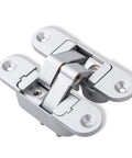 Three Dimensional Invisible Door Hinge With Adjustable Cross Zinc Alloy, 180 Degree Concealed Hinge For Right Open Gold Finish