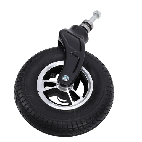 8 Inch Universal Caster Wheels With Non Slip Design Heavy Duty 250KPa Load Capacity Rubber Cart Wheels close-up view