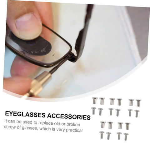 Using an eyeglasses repair kit with replacement screws and screwdriver to fix sunglasses and glasses quick DIY fix toolkit.