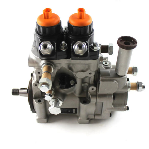 TopShelf Fuel Feed Transfer Pump For Isuzu N Series Excavator Engine 6WF1 6WG1 6UZ1 Replaces 094000-0484 part with dual orange caps.