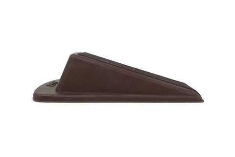 Heavy Duty Rubber Door Wedge 2 Pack Brown Non Marking Grip Lip For Hard Floors Carpets And Outdoor Surfaces Keeps Doors From Swinging And Scratching Walls