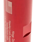 Notched HA4-D Institutional Prison Hinge Repair Tool For Heavy Duty Doors, red metal design, side view with USA flag emblem