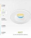 Top Shelf 1 Inch Led Recessed Ceiling Lights 24 Pack Adjustable 2700K To 5000K CRI 90 Plus displayed with color temperature options.