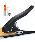 Heavy Duty 8mm Circle Hole Punch Hand Held Paper Punch Pocket Friendly for ID Cards, PVC Cards, Badges, Photos, easy install, portable.