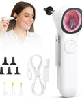 All In One Ear Scope Otoscope With Built In Light 1.45 Inch IPS Display 3.9mm Ear Camera No Phone Needed Standalone HD CMOS Sensor For Quick Home Ear Checks, with tips and cable