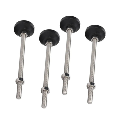 Stable 4 Pack 100mm Adjustable Leveling Feet For Tables And Chairs Anti Slip Floor Pads Vibration Dampening Solid Construction