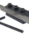Tough As Nails 10Mm Shank Parting Tool Cut Off Holder For Precision Lathes With Heavy Duty Hss Steel Blade 3/32 X 1/2 X 4 Inch Dimensions with hex key