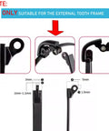 Heavy Duty Metal Glasses Replacement Temples With Screws Universal Eyeglass Arms For DIY Repair, detail of hinge fittings and sizes.