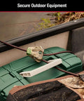 Keyed Alike Python Trail Camera Cable Locks Set In Camouflage securing outdoor gear in a boat