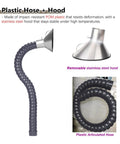 Heavy Duty Duct Hose Fume Extractor With Hood And Flexible Articulated Extraction Arm 200mm By 2m Dust Collection Tube