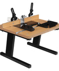 Experience Hella Smooth Routing Precision With This Portable Benchtop Router Table with aluminum top and MDF surface for DIY projects.