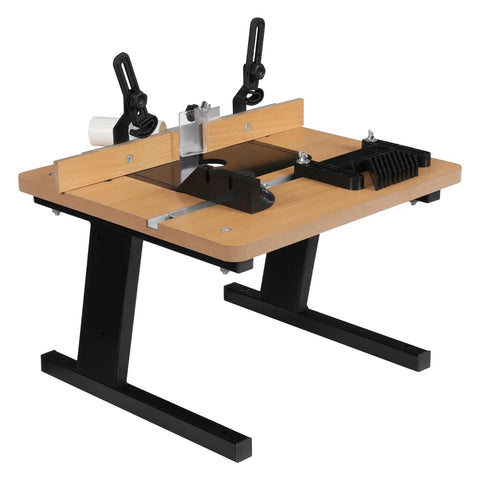 Experience Hella Smooth Routing Precision With This Portable Benchtop Router Table with aluminum top and MDF surface for DIY projects.