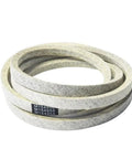 Heavy Duty 111.4 By 5/8 Inch Mower Deck Belt With Aramid Cord For 48 Inch Mowers Direct Fit Replacement To Stop Slipping Or Wearing Out And Keep Your Lawn Mower Running Smoothly All Season coiled belt