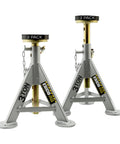 2-pack of Amazon 3-ton jack stands, gray steel with chains and wide base feet