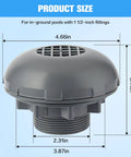 Go-To Pool Inlet Strainer Kit Replacement For Intex And Coleman Above Ground Pools one and a half inch ABS plastic filter valve
