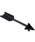 Set Of 4 Black Zinc Alloy Arrow Cabinet Handles With Rust And Corrosion Resistant Finish, 96mm Center To Center Mount, side view