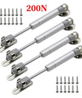 Heavy Duty Pneumatic Gas Struts Hydraulic Cabinet Door Lift Knockout Kitchen Prop Holder 200 Newton with screws.
