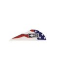 All American Flag Blazer Vane 2 Inch 6 Grain Universal Arrow Vanes 36 Pack For Broadheads Crossbows And 3D Archery With True Color Designs