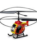 My First Helicopter Indoor Infrared RC Flyer with auto takeoff, hover, red and yellow design, lightweight for kids' indoor fun