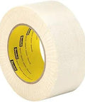 White Acetate Cloth Tape 5 Inch Wide 72 Yard Roll For Insulation And Coil Wrapping With Excellent Conformability And Resin Varnish Absorption Great For Electrical HVAC And Craft Projects showing front angle.