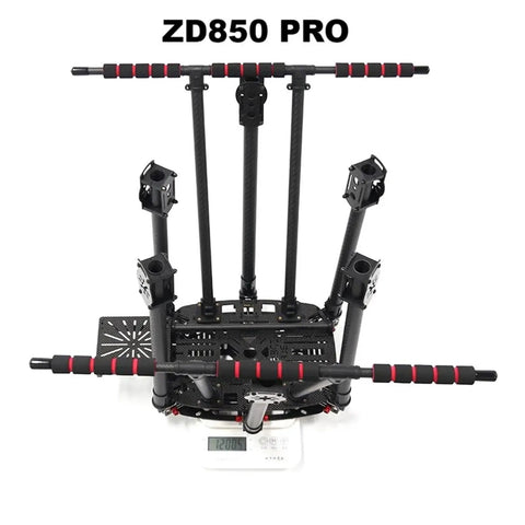 Full Carbon Fiber FPV Frame Kit For ZD850 Pro With Foldable Arms And Unflappable Landing Gear, Lightweight DIY Hexacopter Frame