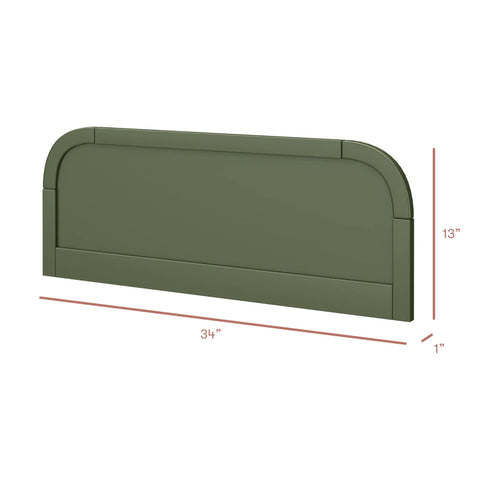 Olive Bed Guardrail For Twin And Full Beds For Kiddo GREENGUARD Gold Certified Non Toxic Finish 34x13x1 inch