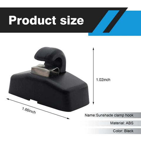 Two Pack Interior Sun Visor Clip Hook Bracket With Anti Vibration Design Replacement For VW Golf Passat Beetle Jetta