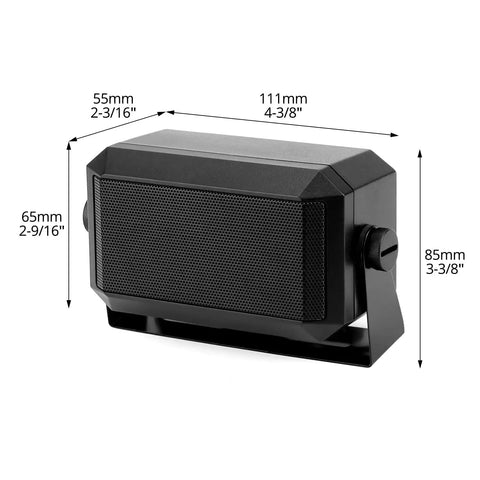 Two Pack 5W External Speaker For Ham Radio CB And Scanners With 3.5mm Plug 8 Ohm Audio Loud Clear Sound For HF Transceivers