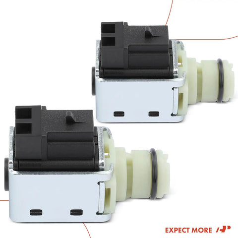 Drop In Transmission Shift Solenoid Replacement For Chevy Silverado Suburban Tahoe Blazer Express 1500 2500 Avalanche Astro Trailblazer Buick Automatic Transmission Sensor OEM Quality, two-angle view