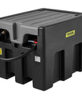 Portable Diesel Tank Built Tough, 58 Gallon Capacity With 12V Electric Transfer Pump, 10 GPM Flow Rate, 13.1 Ft Rubber Hose, Lockable Lid