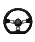 270mm 3 Spoke Steering Wheel for Go Karts and Off Road Vehicles PU Foam Comfortable Grip Metal Core Universal 3 Hole Mount