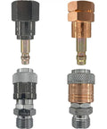 Oxy Fuel Quick Connect Torch To Hose Coupler Set For Safe Fuel And Oxygen Disconnects, Leak Proof Design, OSHA Compliant And UL Listed