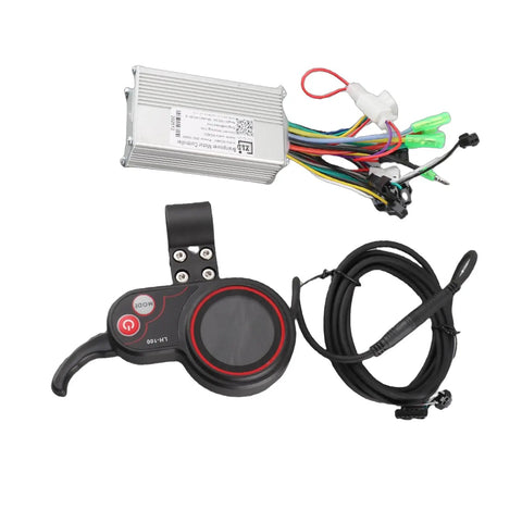 Universal Electric Bike Controller Kit With LCD Display And Shifter For 24V To 60V E Bikes And Scooters Power Readout 250W And 350W Hall And Non-Hall Motor Support Ideal For Commuters And Urban Riders