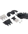 18 Piece Oscillating Multitool Blades Set With Universal Fit For Most Brands, mixed high carbon steel and bi-metal blades.