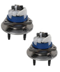 Front Left And Right Wheel Bearing And Hub Assembly Set For Chevrolet Impala 2000 To 2008 2009 To 2013 Impala Limited 2014 To 2016 And Buick Lucerne 2006 To 2011 With Four Wheel ABS Brakes displayed together