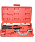 Open case of Petrol Engine Locking Timing Tool Kit 12 16V Chain Alignment Set For Opel 1.0 1.2 1.4, showing tools inside.