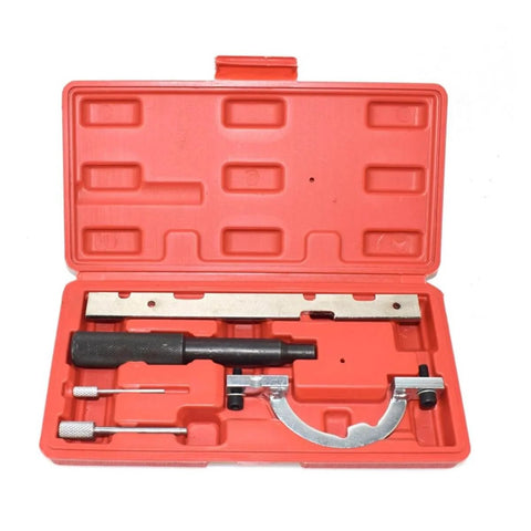 Open case of Petrol Engine Locking Timing Tool Kit 12 16V Chain Alignment Set For Opel 1.0 1.2 1.4, showing tools inside.