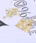 Mini Brass Cabinet Hinges For 1 To 12 Dollhouse Furniture With 48 Screws, 12 Pcs Durable DIY Closet Hinges, Small Hinges Open To 10 By 8 Mm