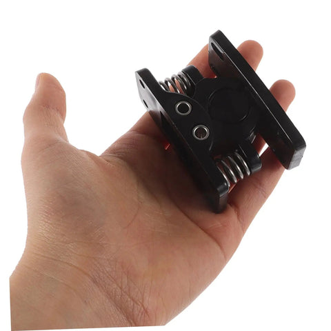 Heavy Duty Plastic Door Catch Latch With Spring Loaded Mechanism For Bedroom Camper And Cabinet Use Easy Install And Stable Positioning Holds Heavy Doors Tight Without Tools Or Drilling Needed For Renters And Diy Projects in a hand.