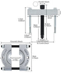 Beefy Heavy Duty Bearing Splitter And Five Inch Gear Pulley Puller Set For Automotive And ATV Use, Three Eighths To Three Inch Bearing Splitter