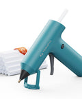 Cordless Hot Glue Gun With Fast Preheat USBC Rechargeable 2Ah Includes 20 Premium Glue Sticks High Temp Compact DIY Craft Tool Blue