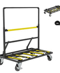 Heavy Duty Folding Drywall Cart Dolly Beast With 1800 Lbs Capacity For Job Sites Handling Heavy Stuff Like Plywood Lumber Glass plus folding steel frame