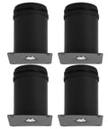 Heavy Duty Adjustable Furniture Legs 4 Pack Black Stainless Steel Leveling Feet for Sofas Tables Desks and Home Office