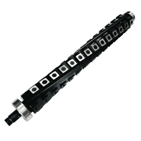 13 Inch Spiral Helical Cutterhead Upgrade For DeWalt DW735 DW735X Planer With Preinstalled Bearings, Staggered Carbide Inserts