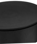 Compact Electric Rotating Turntable Stand For Jewelry Display, 360 Degree Silent Base showcasing smooth black surface.