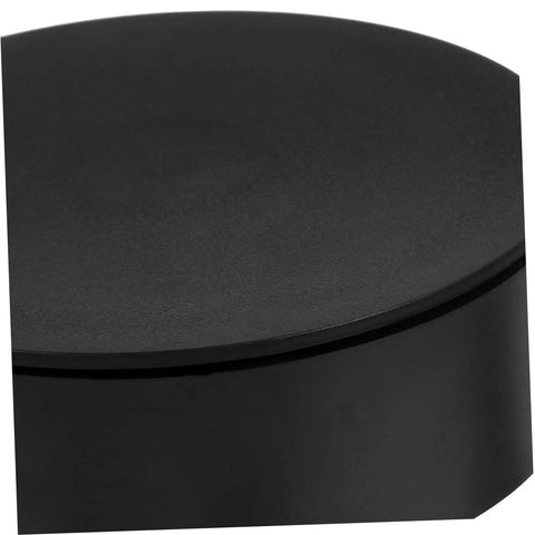 Compact Electric Rotating Turntable Stand For Jewelry Display, 360 Degree Silent Base showcasing smooth black surface.