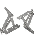 Two Piece 80 Degree Sprung Hinge Cabinet Stay For Lift Up Doors Built To Last Steel With Plated Finish Easy Screw Installation
